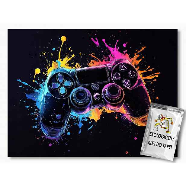 Fototapeta Flizelina Gaming Hráč Gamepad Kontroler Konzola 150x105 110g