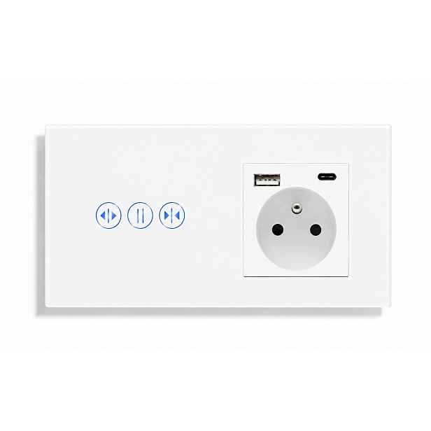 Inteligentní Dotykový Ovladač Rolet Wifi S Usb Zásuvkou A+c 20 W