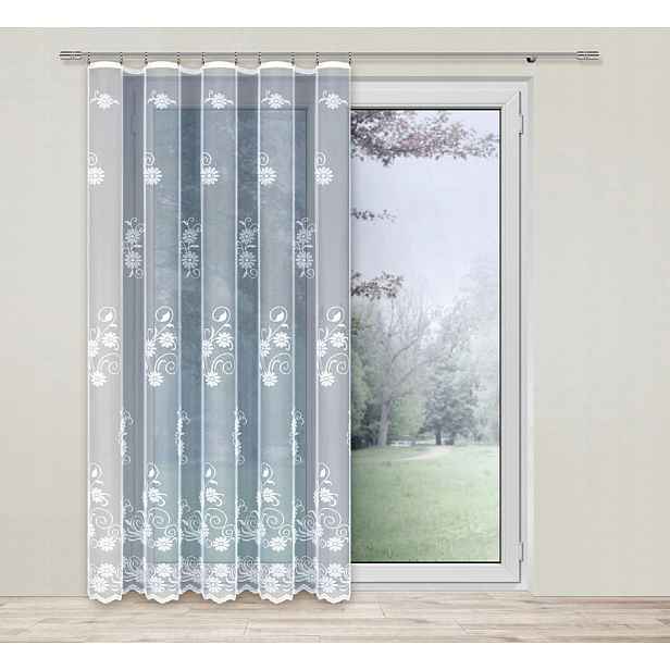 Justi 300x250 cm záclona, balkon (s lemováním), výroba Výšivka S.a.