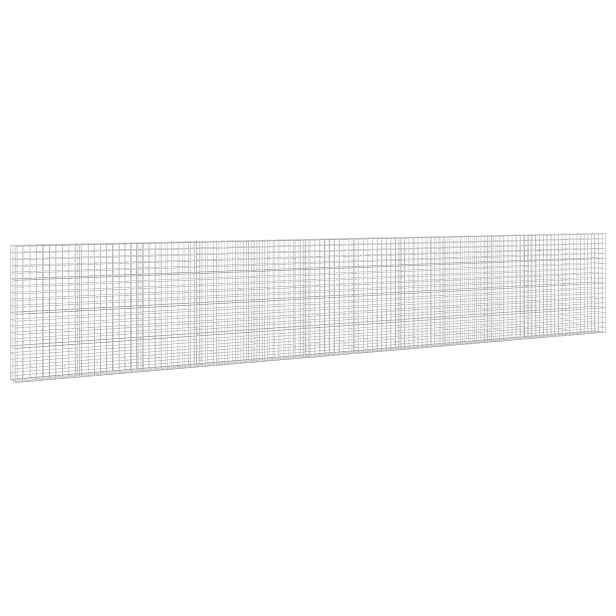 vidaXL Gabion s drátem 5 mm a síťkou 10x10 cm 1200x30x200 cm