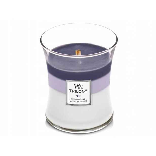 WoodWick Trilogy střední svíčka Evening Luxe 275 g
