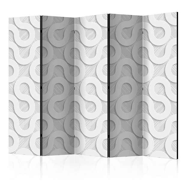 Paraván Grey Spirals Dekorhome