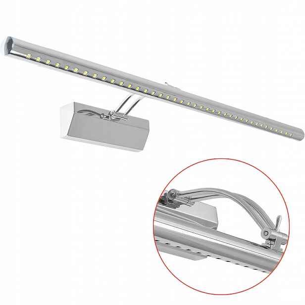Nástěnná lampa Led Chrom Nastavitelná 70 cm do koupelny Nad Zrcadlo