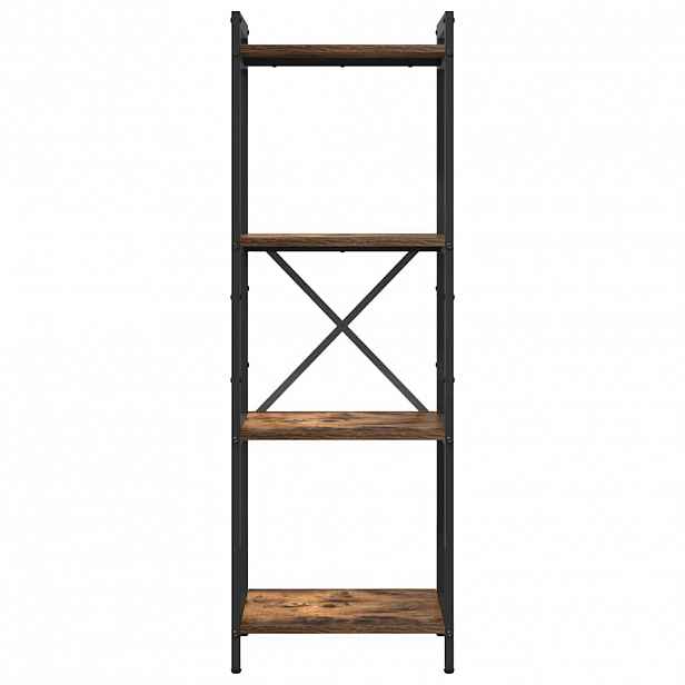 vidaXL Knihovna 40 x 30 x 119 cm Kompozitní dřevo Kouřový dub