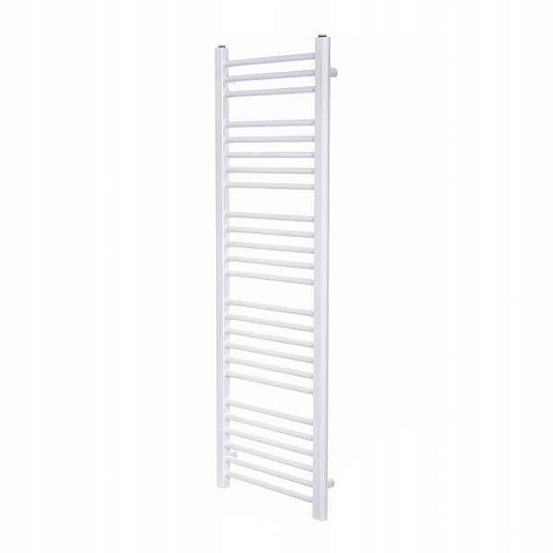 Vodní koupelnový radiátor s žebříkem Vinolli Hugo 135x45 S 655 W Bílý