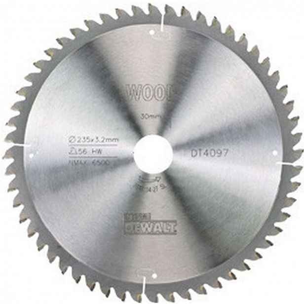 DeWALT - Pilový kotouč na dřevo 235x30 mm, 56 zubů DT4097