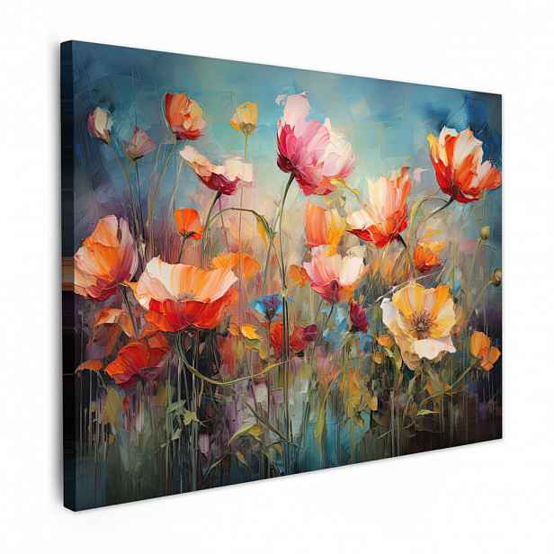 MuchoWow OBRAZ NA PLÁTNĚ Květiny - Akvarel - Umění - Botanické - Příroda 40x30 cm