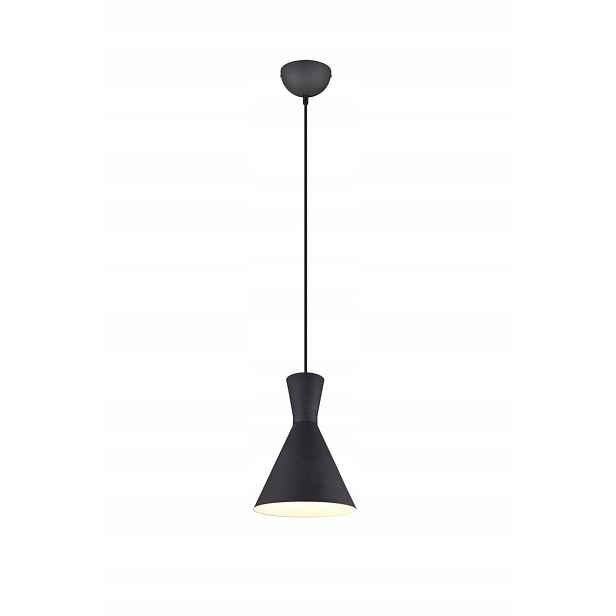 Závěsná lampa Rl Enzo černá, kovová Ø20 cm, E27, stmívatelná