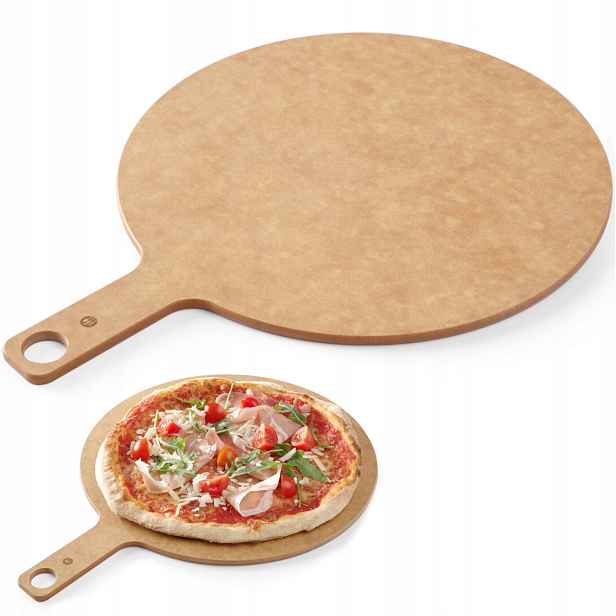 Deska na servírování pizzy s občerstvením a rukojetí, průměr 356 mm