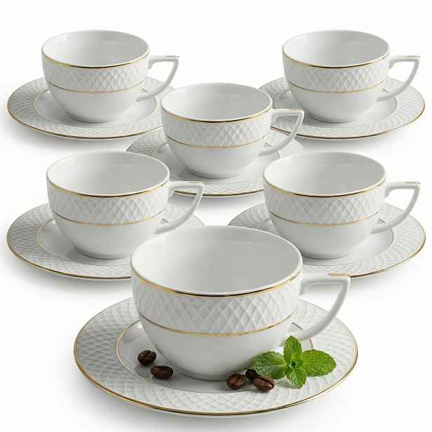 Porcelánový šálek s podšálkem , Premium dárek , 90 ml Wilmax