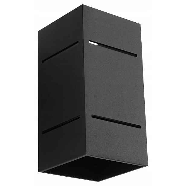 Sollux Lighting Nástěnné svítidlo Blocco černé G9 1x40W hliník