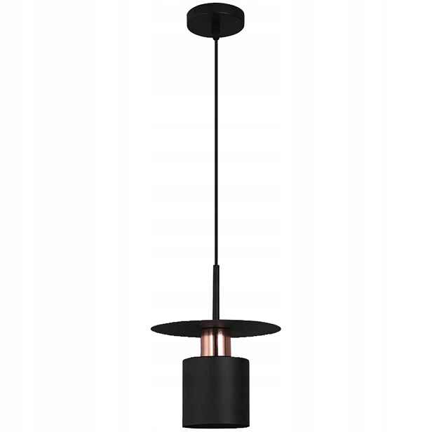 Závěsná lampa APP1145-1CP Černá Růžové zlato
