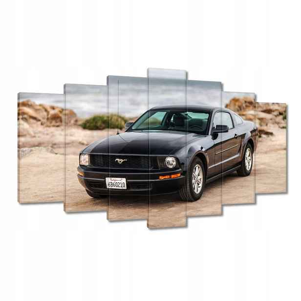 Obrazy 140x80 Černý Ford Mustang