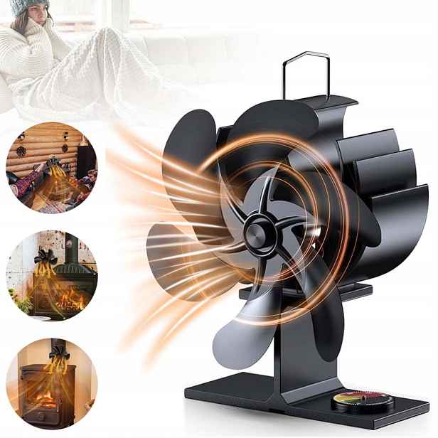 Krbový Ventilátor Termoelektrický Větráček Napájený Teplem Turbína