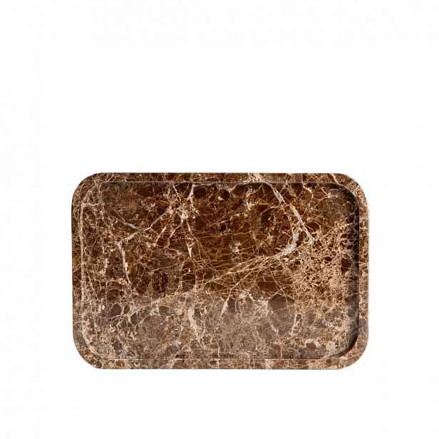 Dekorativní podnos Marmuri mramorový obdélníkový 30x20x1,8 cm Homla