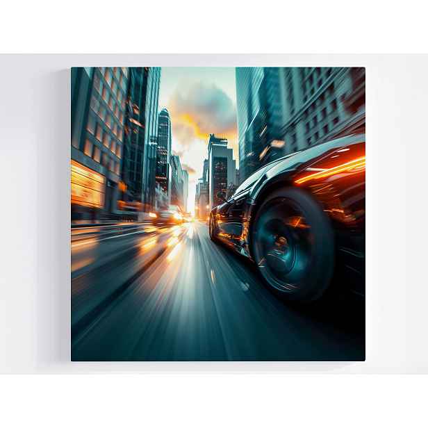 Obraz Na Plátně Plátno Město Ulice Provoz Auto 50x50