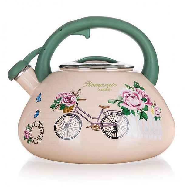 Smaltovaná pískací konvice ROMANTIC RIDE 3 l