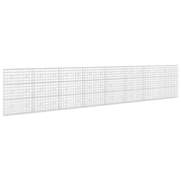vidaXL Gabion s drátem 5 mm a síťkou 10x10 cm 800x20x150 cm