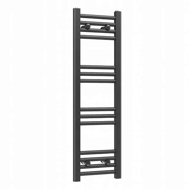 Ohřívač Basic 30 x 100 cm černý koupelnový žebříkový radiátor Gamma