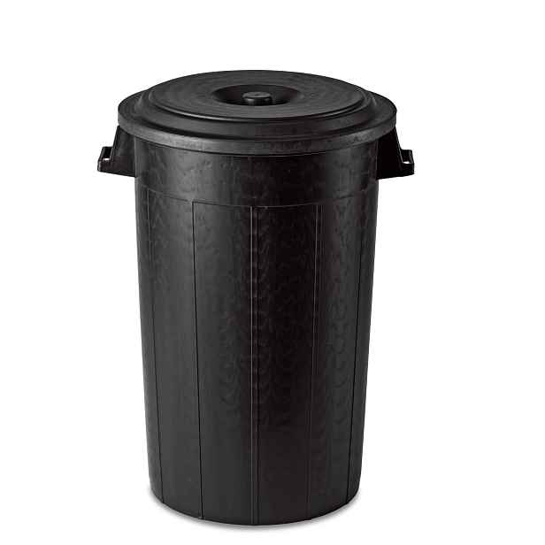 STEFANPLAST Odpadkový koš Drum 120 l, černý - bez víka
