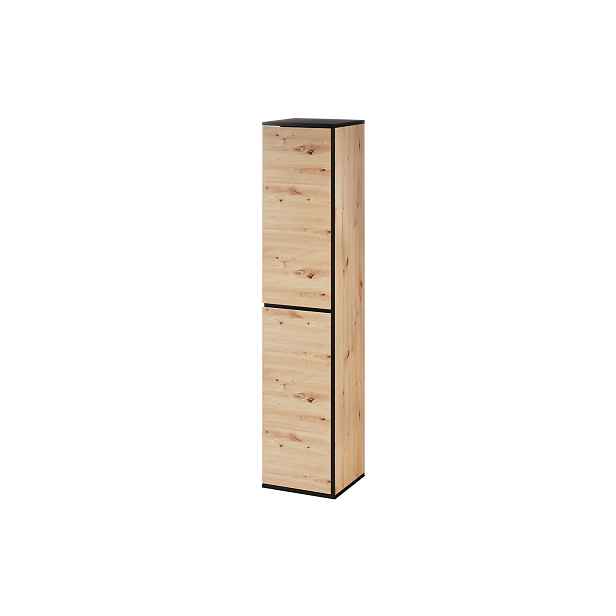 Szynaka Vysoká koupelnová skříňka Mossa 69 35 cm pravá dub Artisan/černá