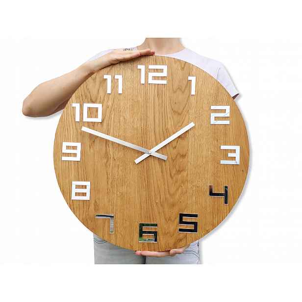 Velké dřevěné hodiny 9 Cm ModernClock Massive