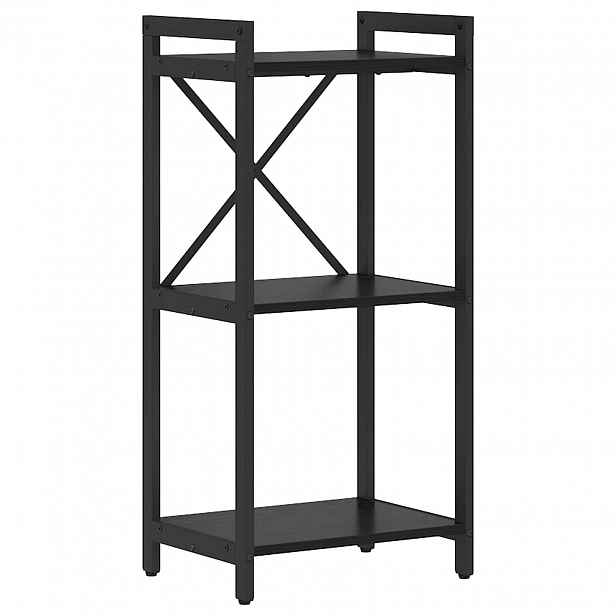 vidaXL Knihovna 40 x 30 x 85 cm Kompozitní dřevo Černý dub