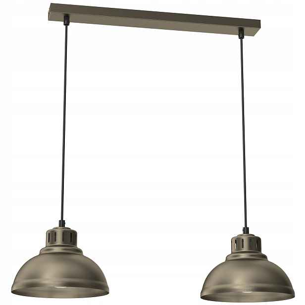 Závěsná lampa Luminex Sven 2xE27 zlatá/kovová 65 cm s regulací IP20
