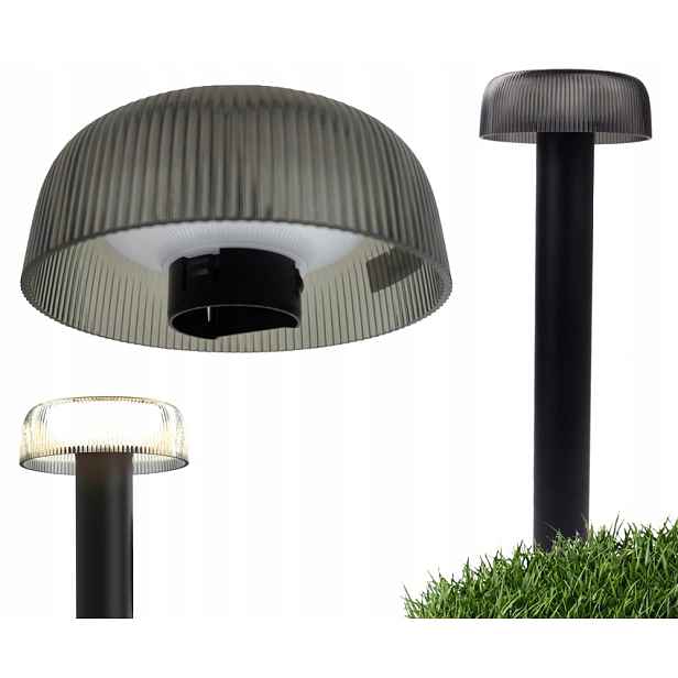 Lampa Premium zahradní 2v1 Solární zahradní sloupek Solární a na Usb
