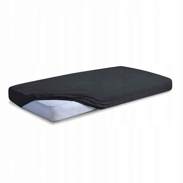Prostěradlo jersey s gumičkou 220x200 černé Premium
