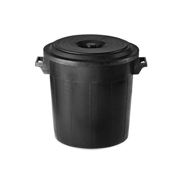 STEFANPLAST Odpadkový koš Drum 50 l, černý - bez víka