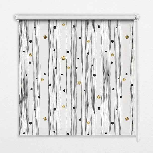 TULUP VNITŘNÍ roleta - okenní roleta - roleta - 70x140 cm - Pruhy a tečky