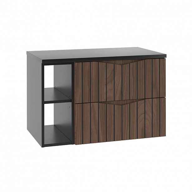 Petits-meubles SKŘÍŇKA POD UMYVADLO 80.6cm Siena Dřevo a černá