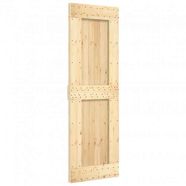 vidaXL Posuvné dveře NARVIK Přirozená a černá 70 x 210 cm (213,5 cm)