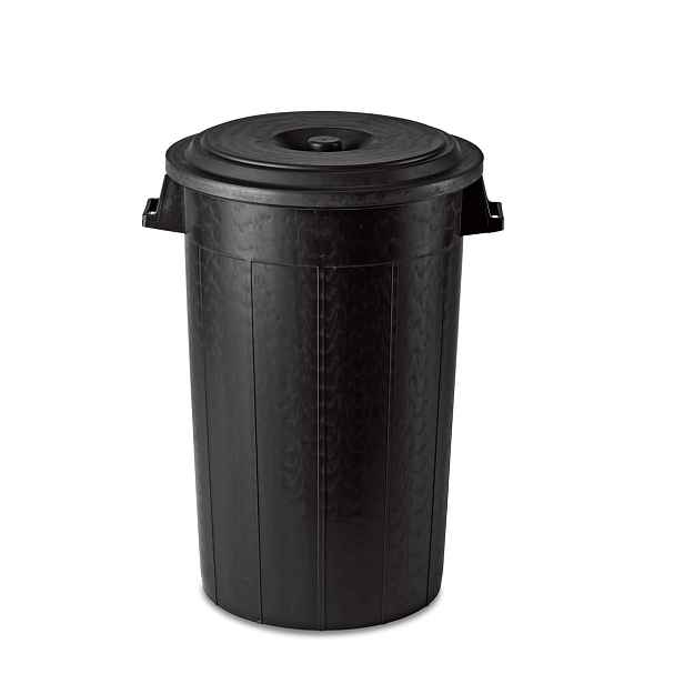 STEFANPLAST Odpadkový koš Drum 100 l, černý - bez víka