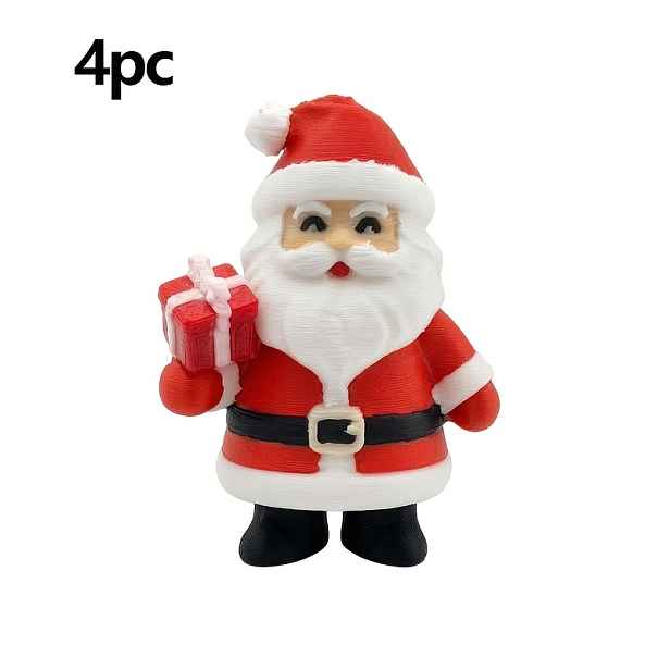 TEMU 4 ks Vánoční dekorace, ozdoby Santa Claus a sněhuláka, plugins pro vánoční večírek, vhodné pro vánoční sváteční dekorace, vhodné pro domácí a