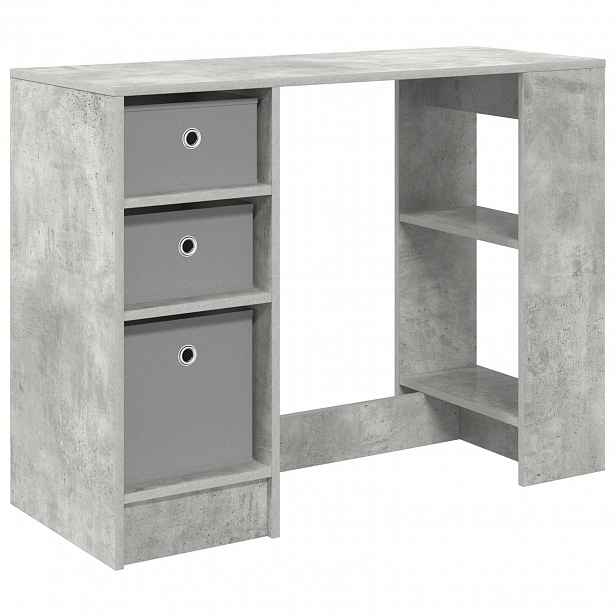 vidaXL Stůl Betonově šedá 100 x 40 x 75 cm Kompozitní dřevo