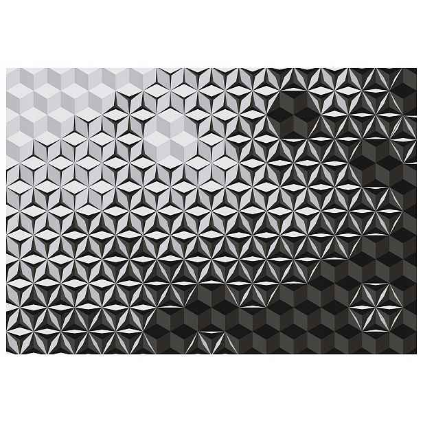 Fototapeta Geometrické pyramidy Gradient šedé vinylové 312x219 lepidlo