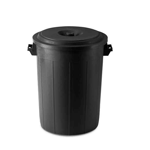 STEFANPLAST Odpadkový koš Drum 70 l, černý - bez víka