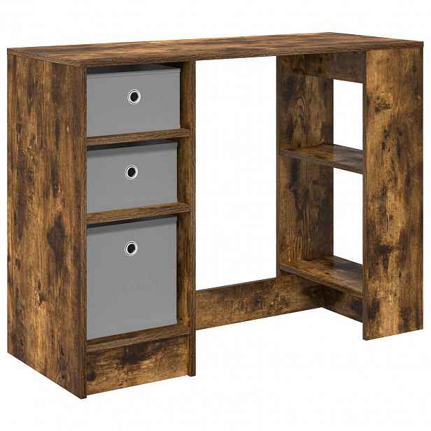 vidaXL Stůl Kouřový dub 100 x 40 x 75 cm Kompozitní dřevo
