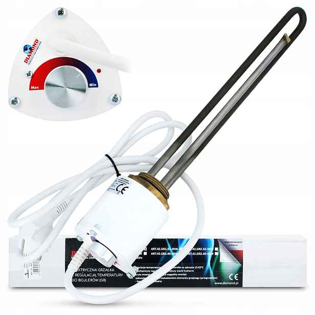 Elektrický Ohřívač Bojleru 1500W Termostat 5/4'' s regulací teploty Dz