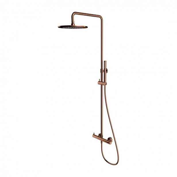 OMNIRES Y - Sprchový set s baterií, průměr 25 cm, měď Y1244MCP