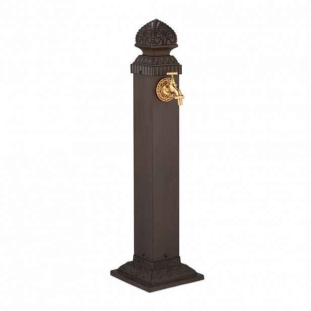 Relaxdays FONTÁNA Hnědá antický styl kov 81 cm
