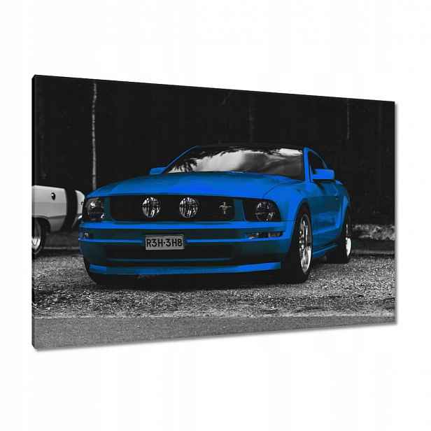 Obrazy 120x80 Modrý Ford Mustang