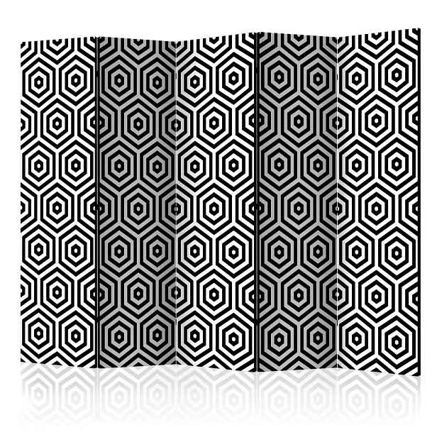Paraván Black and White Hypnosis Dekorhome