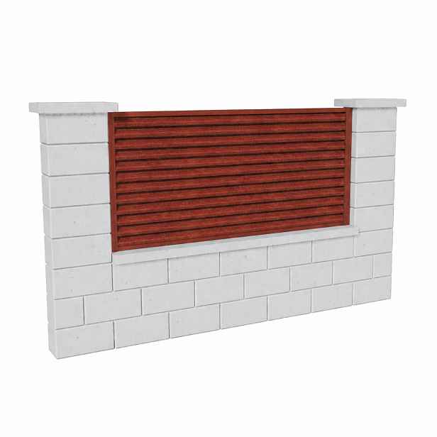Výplň plotová DEKMETAL RAZZO 7DTAA dark wood