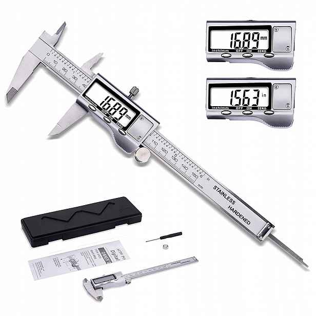 Elektronické Posuvné Měřítko 300 MM, Přesný Dvoučelisťový LCD Displej
