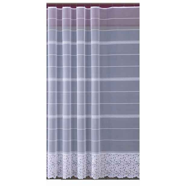 Mg Záclona žakár 618/370 Bílá 330X180 cm hotová s páskou K