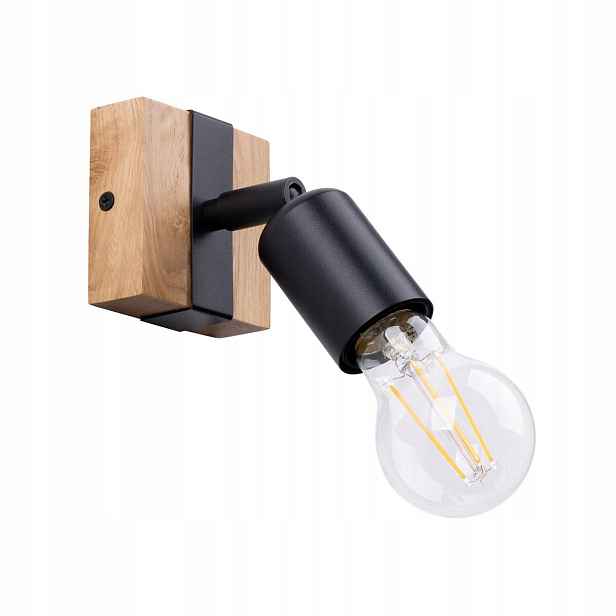 Moderní černá nástěnná lampa Zuca E27 SL.1295 Sollux lighting
