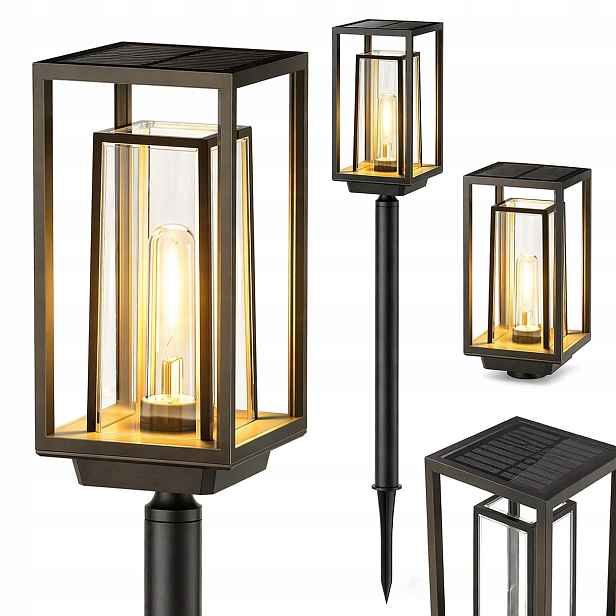 Solární Zahradní Lampy 2 Kusy IP65, Moderní Lucerny Na Balkon, Zahradu